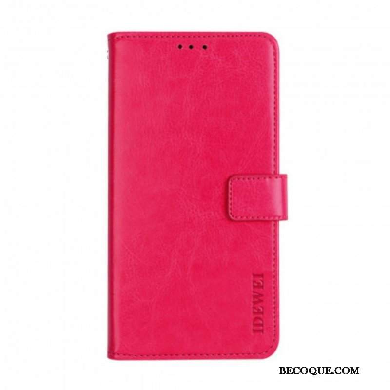 Etui Folio do Xiaomi Redmi Note 10 / 10S Imitacja Skóry Idewei