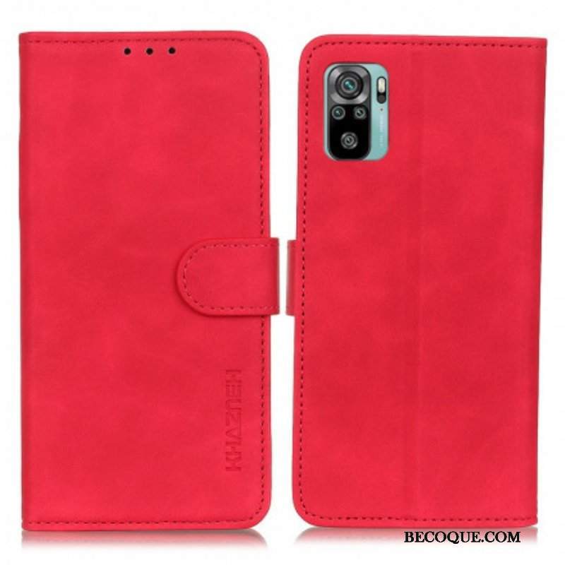 Etui Folio do Xiaomi Redmi Note 10 / 10S Khazneh Efekt Skóry W Stylu Vintage