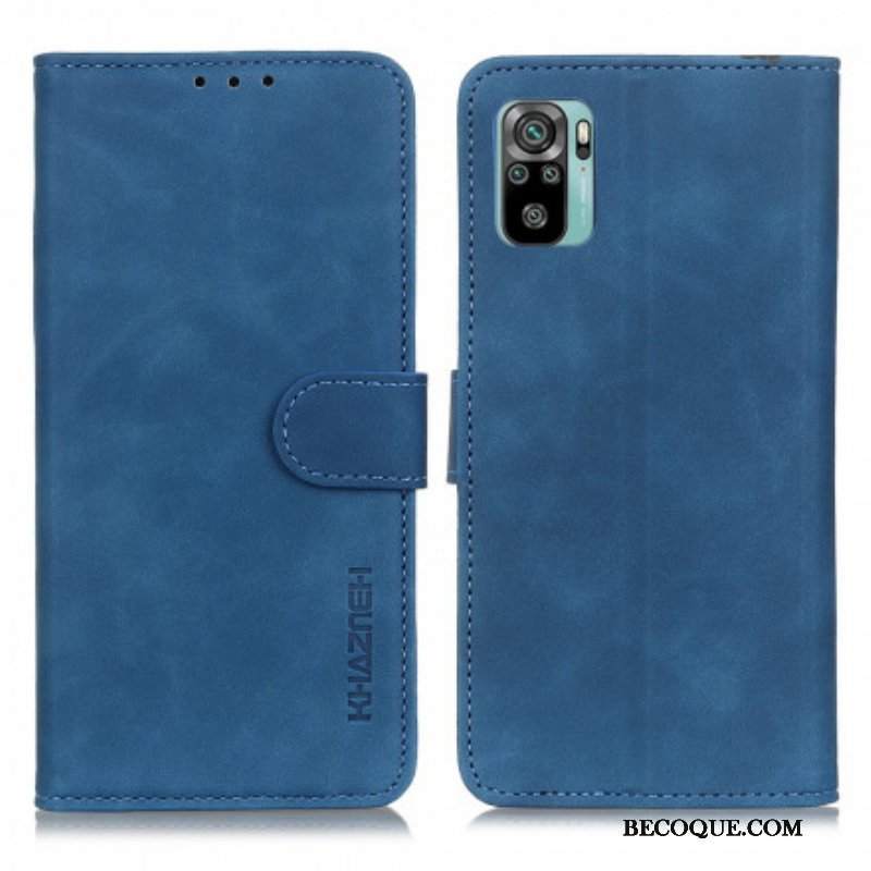 Etui Folio do Xiaomi Redmi Note 10 / 10S Khazneh Efekt Skóry W Stylu Vintage