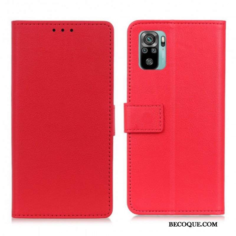 Etui Folio do Xiaomi Redmi Note 10 / 10S Klasyczna Sztuczna Skóra