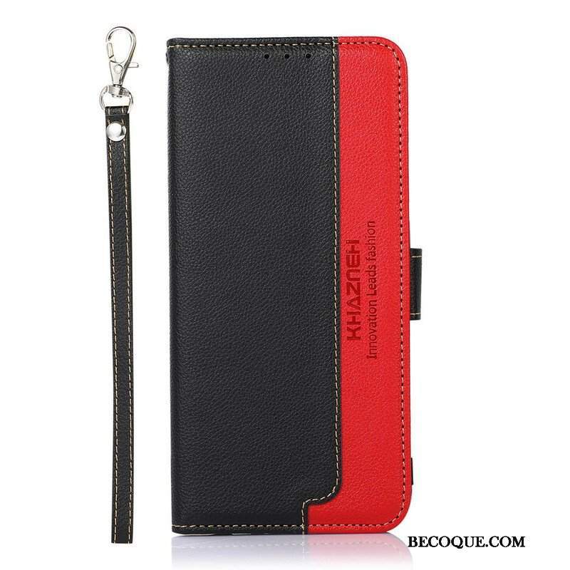 Etui Folio do Xiaomi Redmi Note 10 / 10S Rfid Khazneh W Stylu Liczi