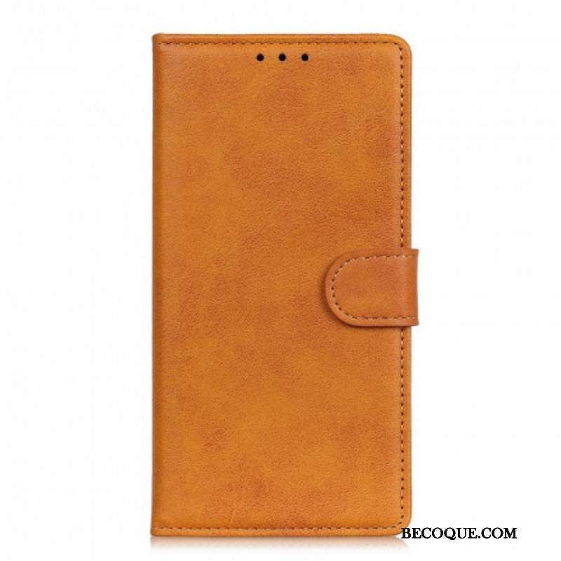 Etui Folio do Xiaomi Redmi Note 10 Pro Retro Matowy Efekt Skóry