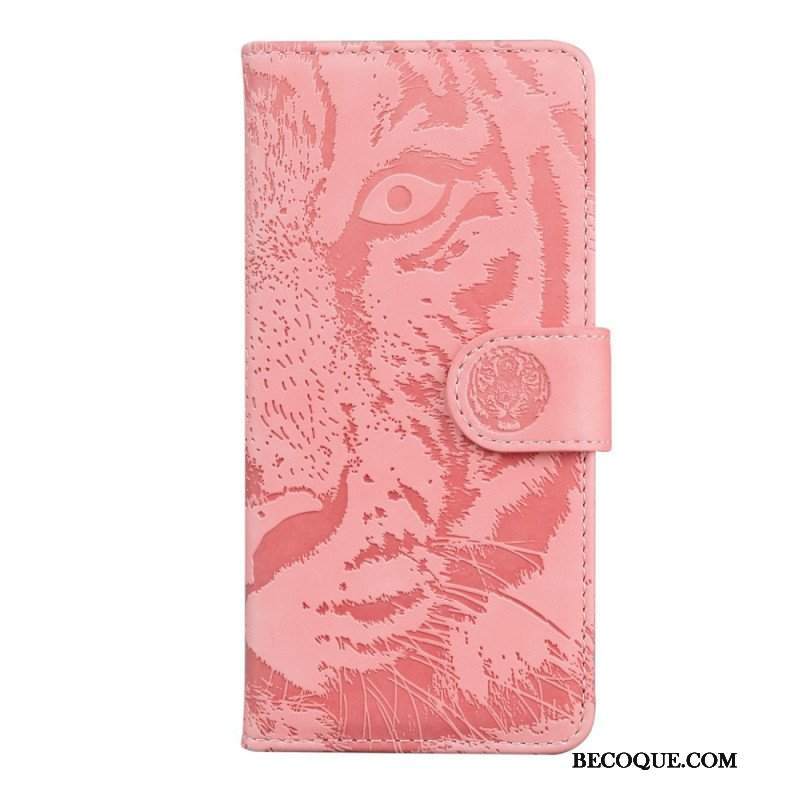 Etui Folio do Xiaomi Redmi Note 11 / 11S Nadruk Twarzy Tygrysa