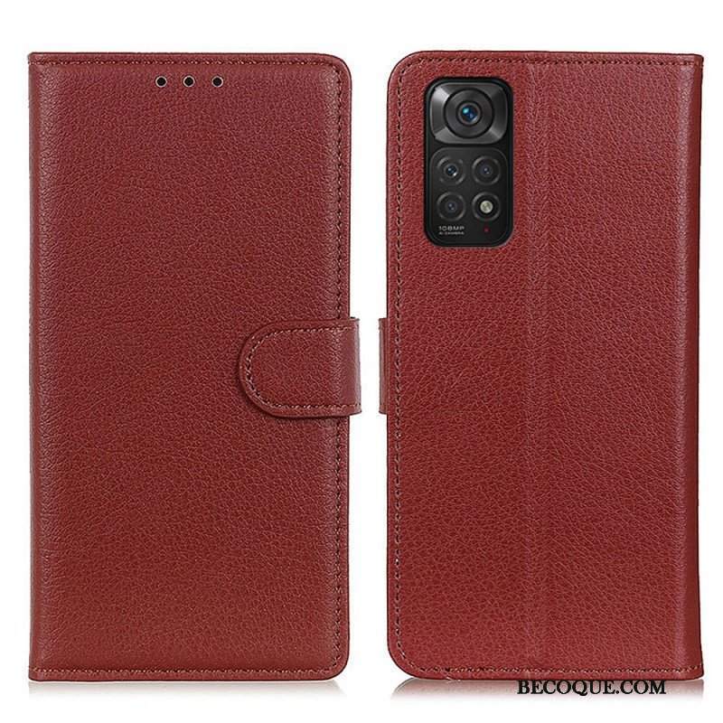 Etui Folio do Xiaomi Redmi Note 11 / 11S Tradycyjnie Liczi