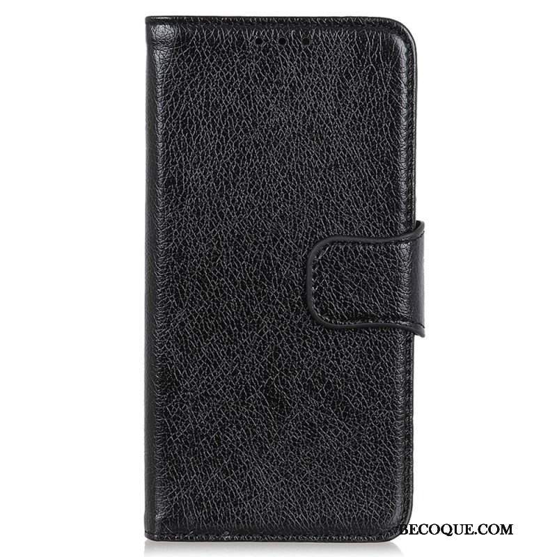 Etui Folio do Xiaomi Redmi Note 12 4G Dwoina Skóry Nappa