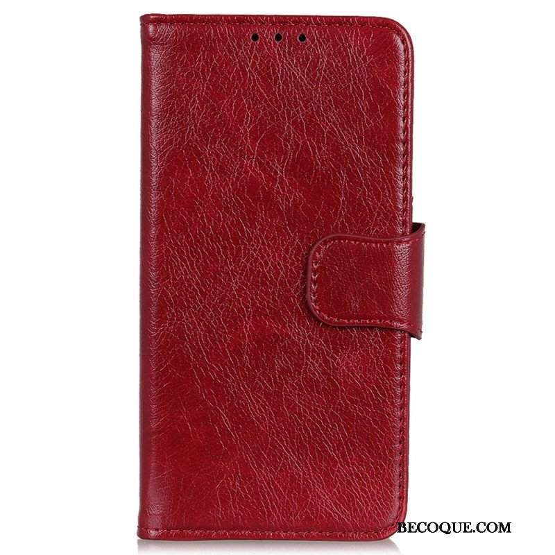 Etui Folio do Xiaomi Redmi Note 12 4G Dwoina Skóry Nappa