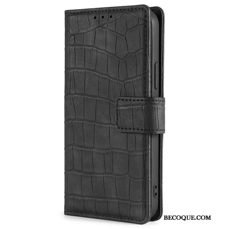 Etui Folio do Xiaomi Redmi Note 12 5G Krokodyl