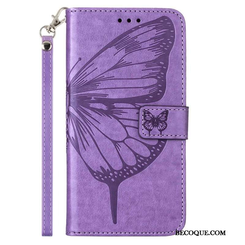 Etui Folio do Xiaomi Redmi Note 12 5G Kwiatowy Motyl