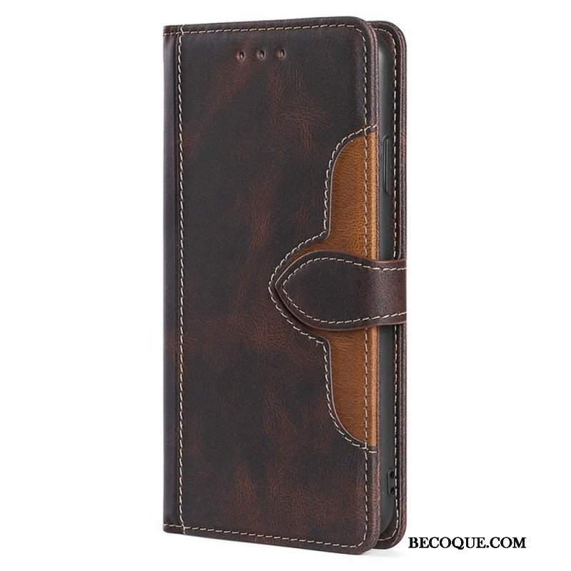 Etui Folio do Xiaomi Redmi Note 12 Pro Dwukolorowy Kwiatowy