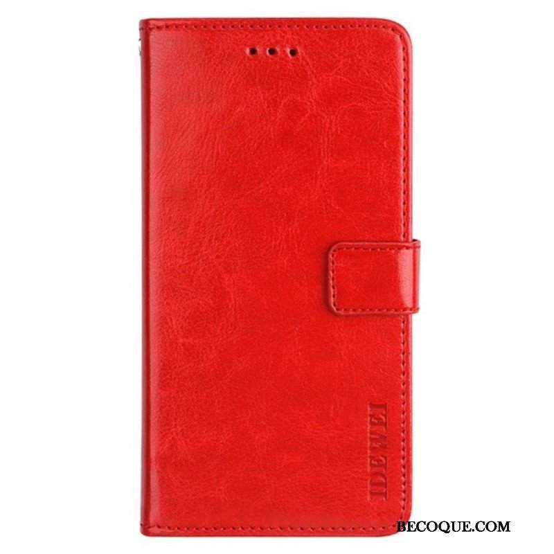 Etui Folio do Xiaomi Redmi Note 12 Pro Imitacja Skóry Idewei