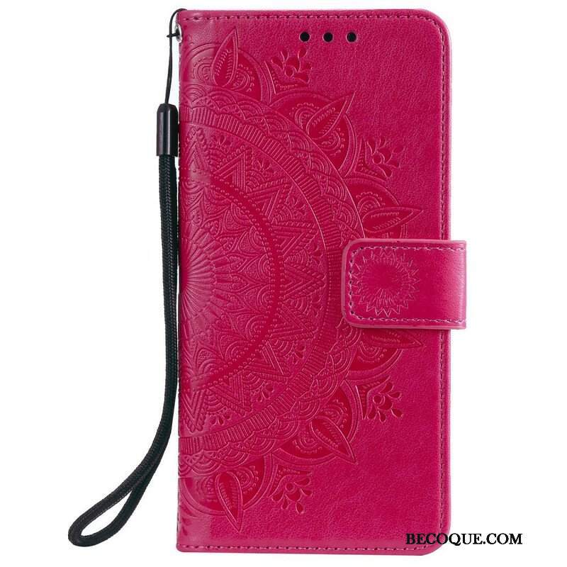 Etui Folio do iPhone 13 Mini Mandala Słońca