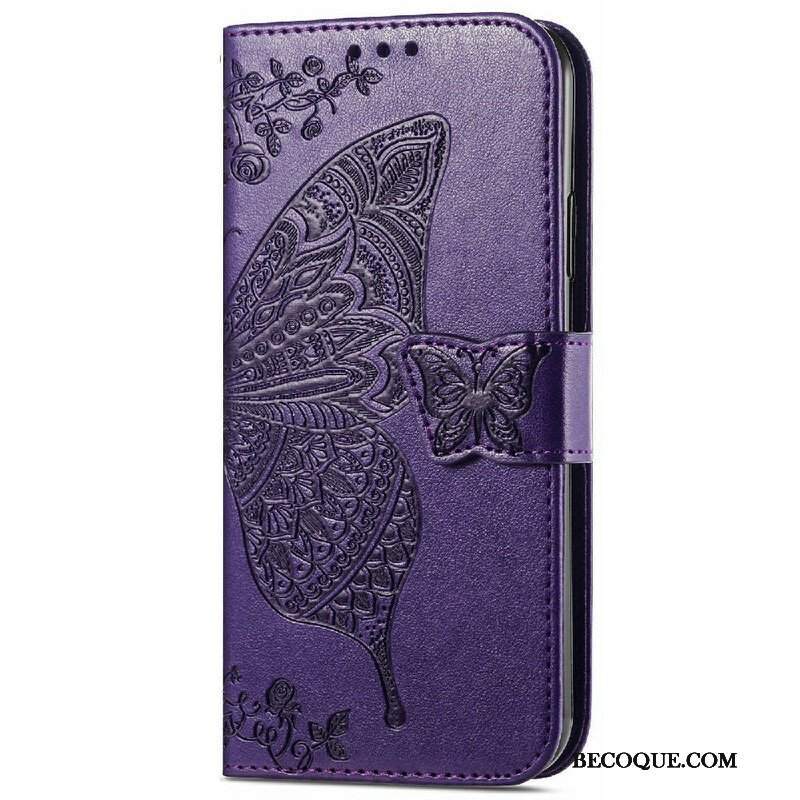 Etui Folio do iPhone 13 Mini Pół Motyle