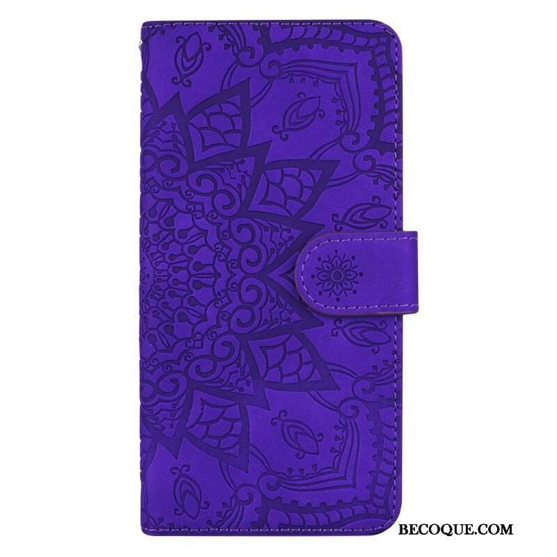 Etui Folio do iPhone 13 Pro Barokowo-mandala