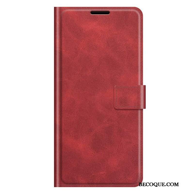 Etui Folio do iPhone 13 Pro Max Smukły Ekstremalny Efekt Skóry