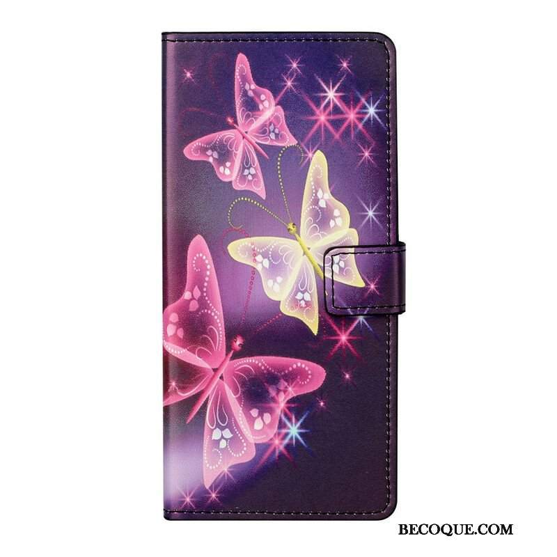 Etui Folio do iPhone 13 Pro Szalone Motyle