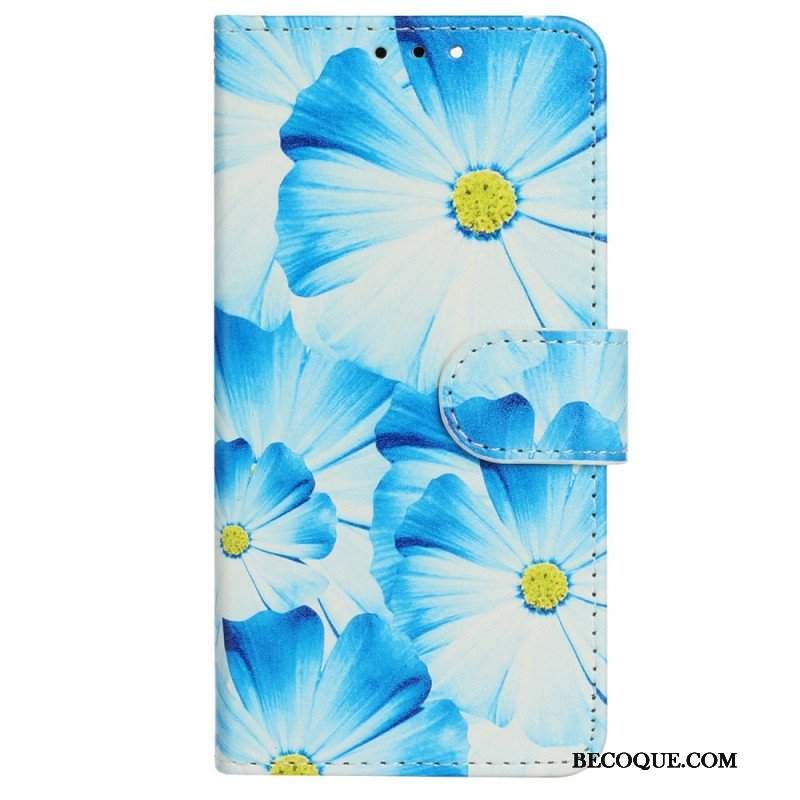 Etui Folio do iPhone 14 Kwiaty