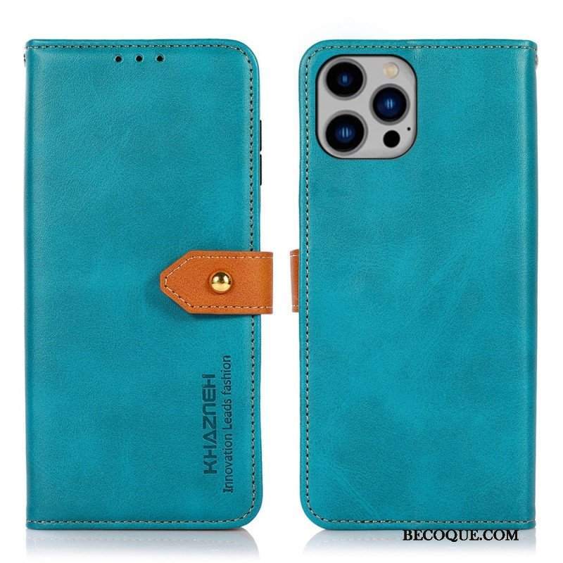 Etui Folio do iPhone 14 Plus Z Paskiem Khazneh