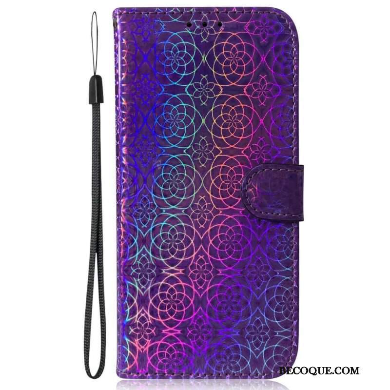 Etui Folio do iPhone 14 Pro Styl Dyskotekowy