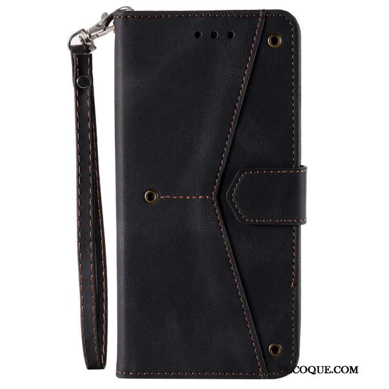 Etui Folio do iPhone 14 Szwy W Dotyku