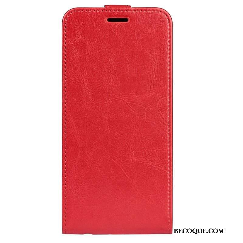 Etui Folio do iPhone 15 Skórzany Futerał Klapa Pionowa