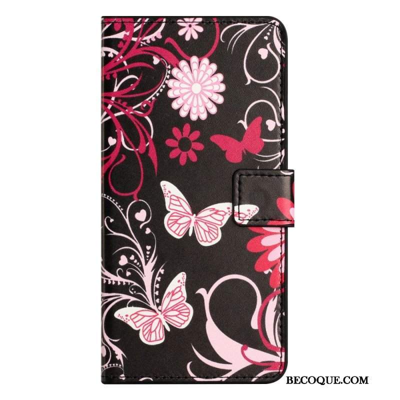 Etui Folio do iPhone 15 Tylko Motyle