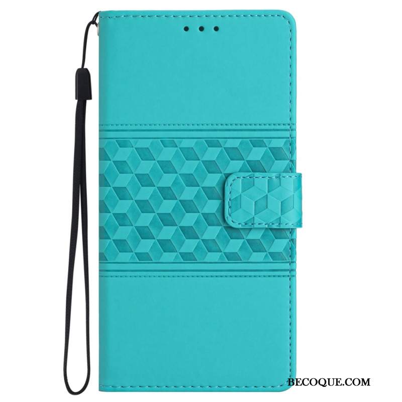 Etui Folio iPhone 16 Pro Fryz Z Paskiem