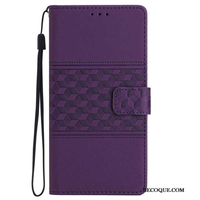 Etui Folio iPhone 16 Pro Fryz Z Paskiem