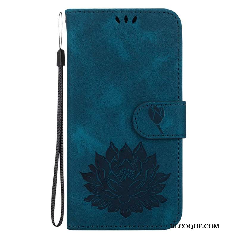 Etui Folio iPhone 16 Pro Kwiat Lotosu Etui Ochronne