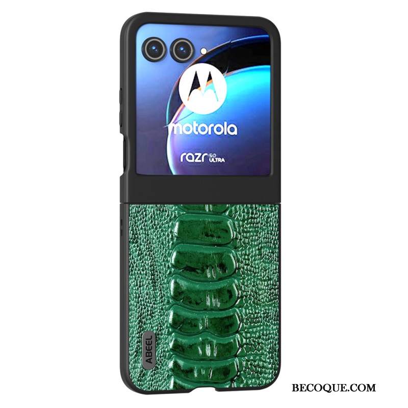 Etui Motorola Razr 50 Tekstura Krokodyla Abeel Etui Ochronne