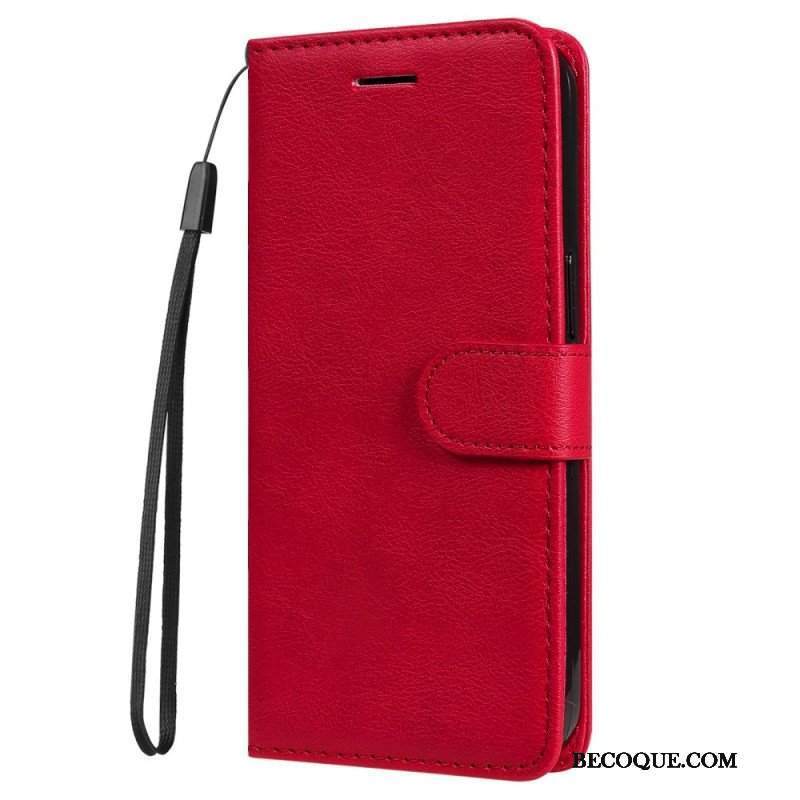 Etui Na Telefon Pokrowce do Samsung Galaxy M32 z Łańcuch Solid Color Series Strappy