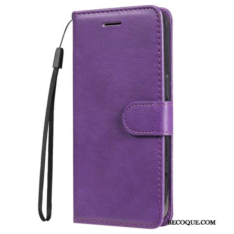 Etui Na Telefon Pokrowce do Samsung Galaxy M32 z Łańcuch Solid Color Series Strappy