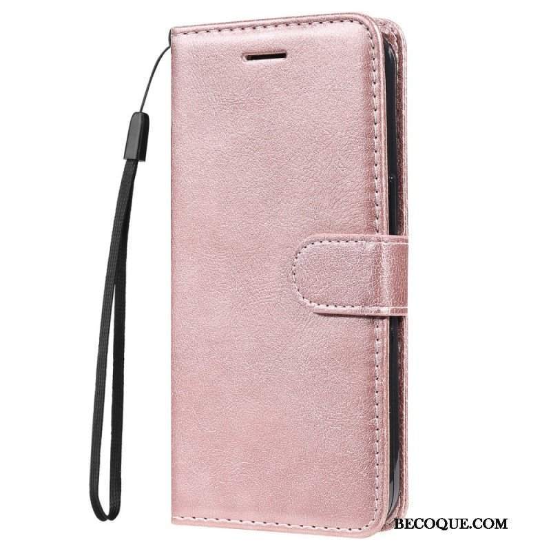 Etui Na Telefon Pokrowce do Samsung Galaxy M32 z Łańcuch Solid Color Series Strappy