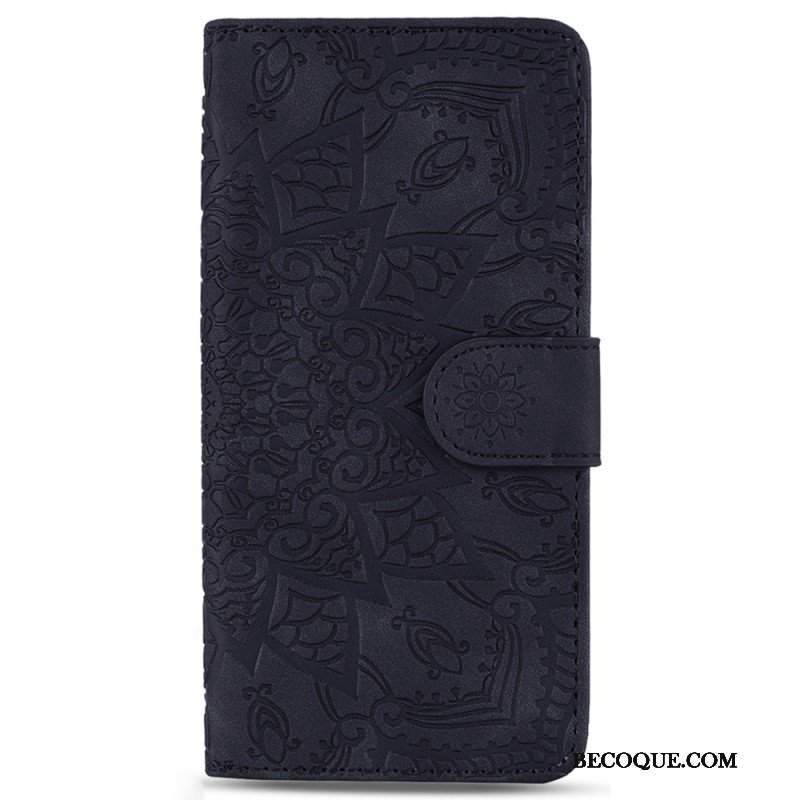 Etui Na Telefon Pokrowce do Samsung Galaxy S23 5G z Łańcuch Stylowa Mandala Z Paskami