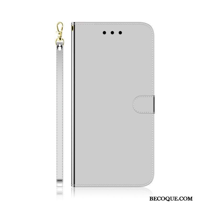 Etui Na Telefon Pokrowce do Xiaomi Redmi Note 11 / 11S Osłona Lusterka Ze Sztucznej Skóry