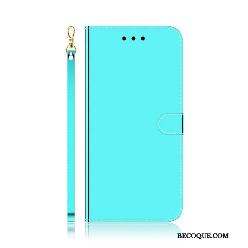 Etui Na Telefon Pokrowce do Xiaomi Redmi Note 11 / 11S Osłona Lusterka Ze Sztucznej Skóry