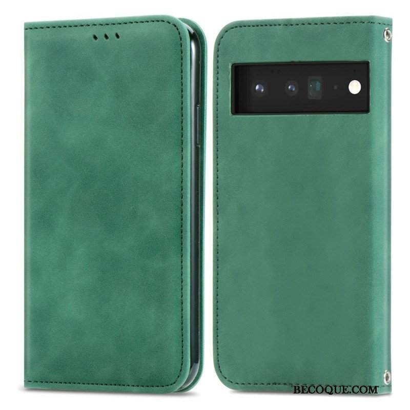 Etui Na Telefon do Google Pixel 6 Etui Folio Dotykowy Design W Stylu Vintage