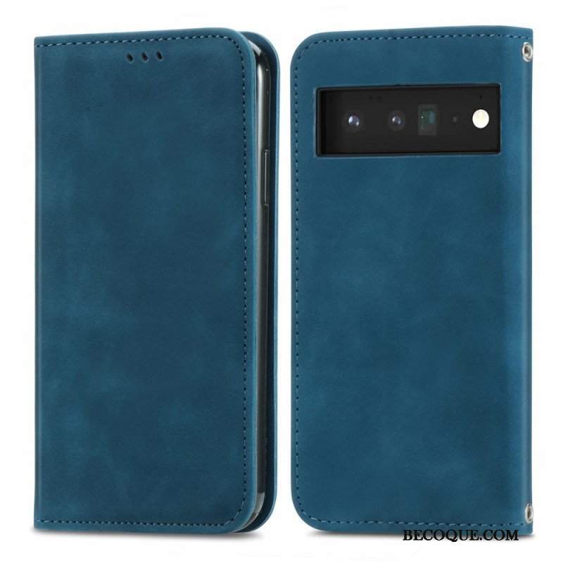 Etui Na Telefon do Google Pixel 6 Etui Folio Dotykowy Design W Stylu Vintage