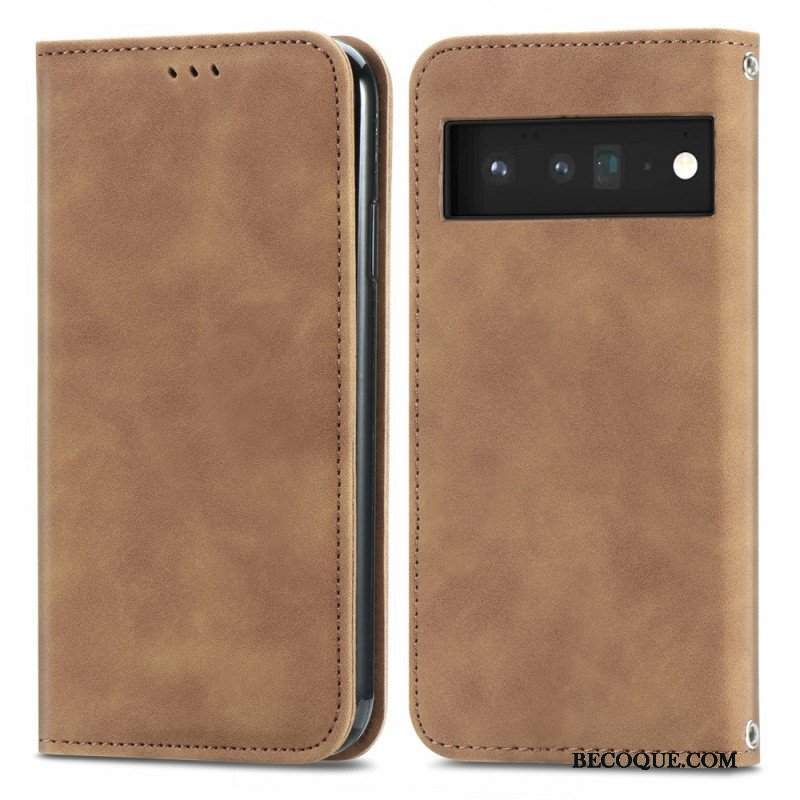 Etui Na Telefon do Google Pixel 6 Etui Folio Dotykowy Design W Stylu Vintage