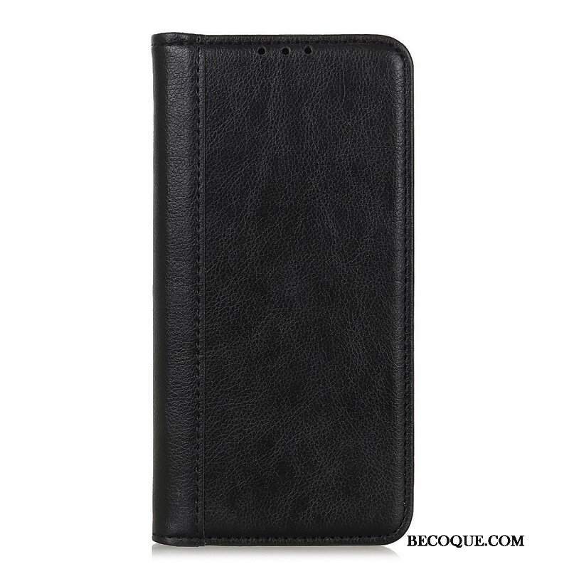 Etui Na Telefon do OnePlus Nord 2 5G Etui Folio Wersja Ze Skóry Split Litchi