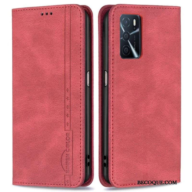 Etui Na Telefon do Oppo A16 / A16s Etui Folio Szycie Binfen Color Rfid