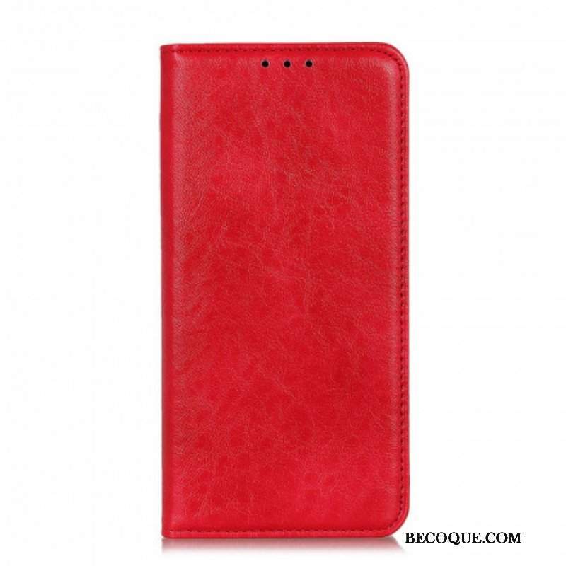 Etui Na Telefon do Oppo A54 5G / A74 5G Etui Folio Rozszczepiona Rzemienna Tekstura