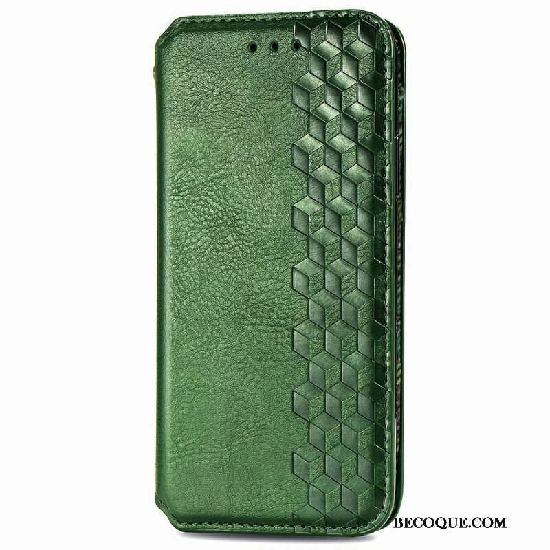 Etui Na Telefon do Poco X3 / X3 Pro / X3 NFC Etui Folio Skórzany Efekt Diamentowej Tekstury