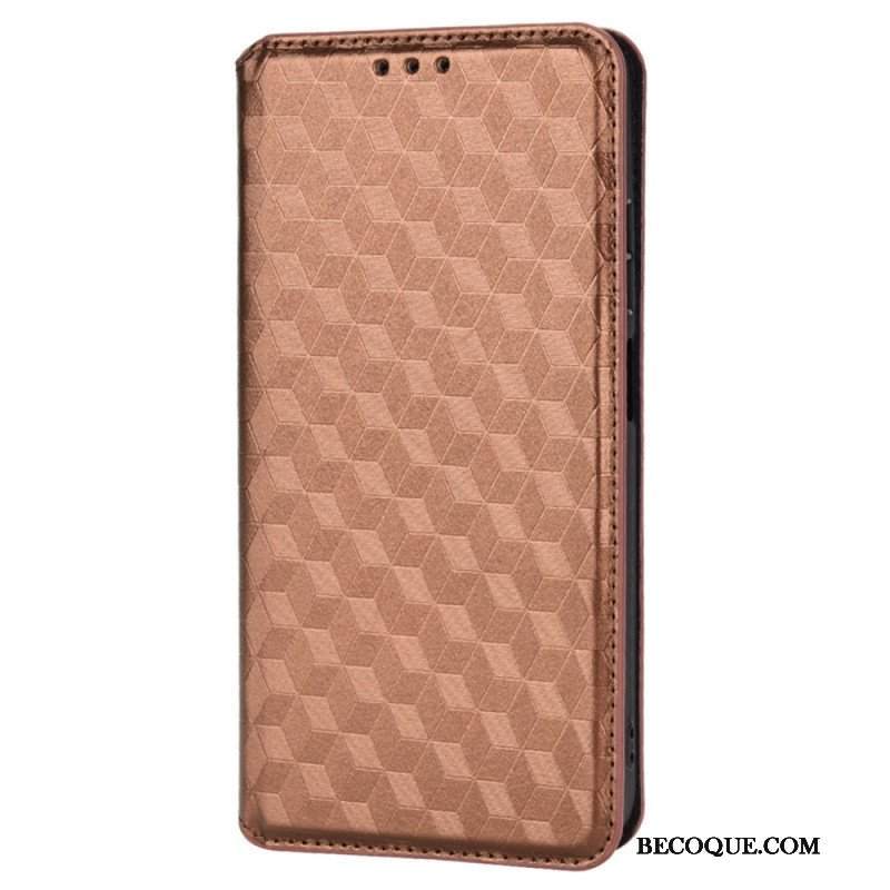 Etui Na Telefon do Poco X4 Pro 5G Etui Folio Tekstura 3d