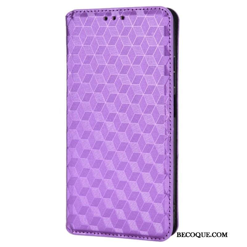 Etui Na Telefon do Poco X4 Pro 5G Etui Folio Tekstura 3d