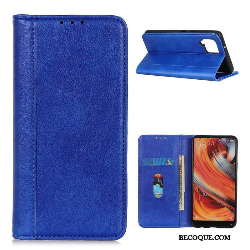 Etui Na Telefon do Samsung Galaxy M12 / A12 Etui Folio Kolorowa Dwoina Skóry