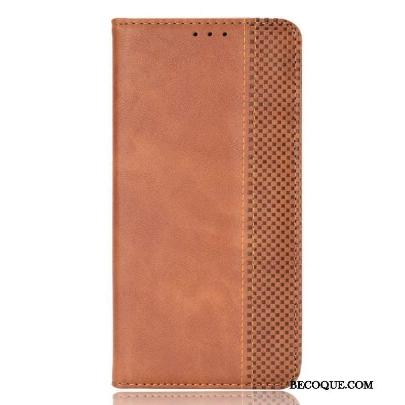 Etui Na Telefon do Samsung Galaxy M23 5G Etui Folio Stylizowany Efekt Skóry W Stylu Vintage