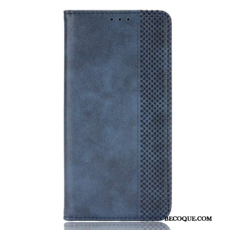 Etui Na Telefon do Samsung Galaxy S21 FE Etui Folio Stylizowany Efekt Skóry W Stylu Vintage