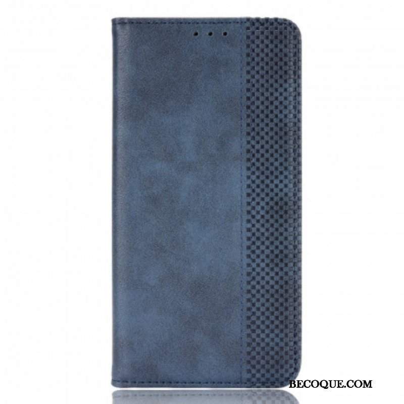 Etui Na Telefon do Samsung Galaxy S21 Ultra 5G Etui Folio Stylizowany Efekt Skóry W Stylu Vintage