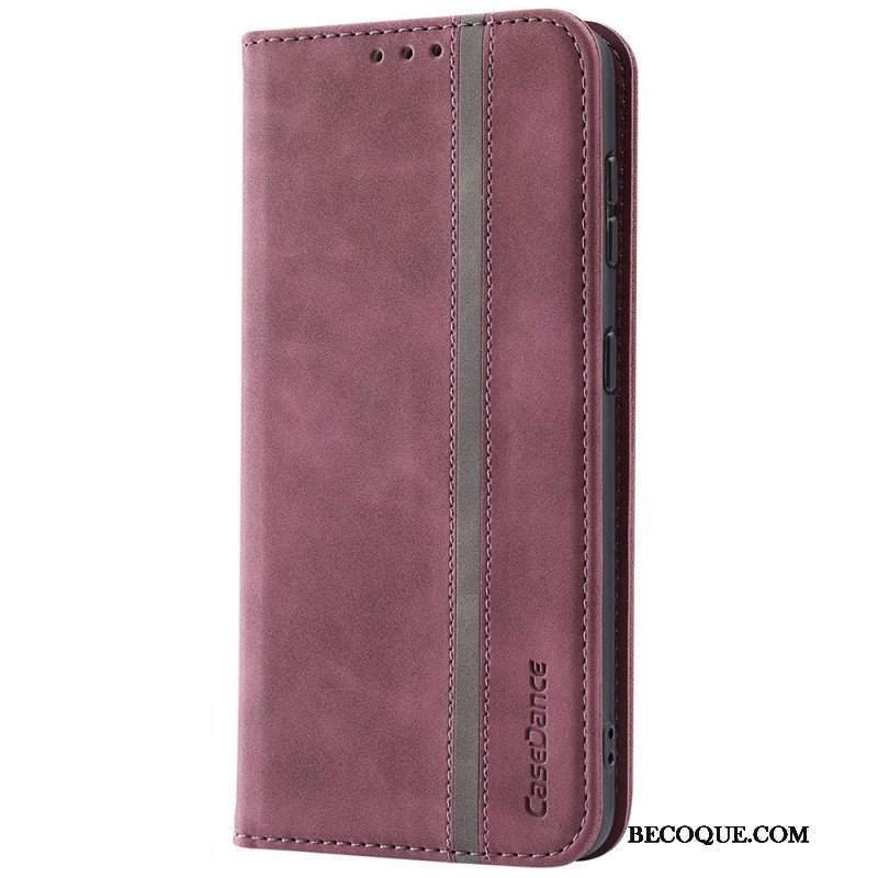 Etui Na Telefon do Samsung Galaxy S22 5G Etui Folio Casedance Ze Sztucznej Skóry