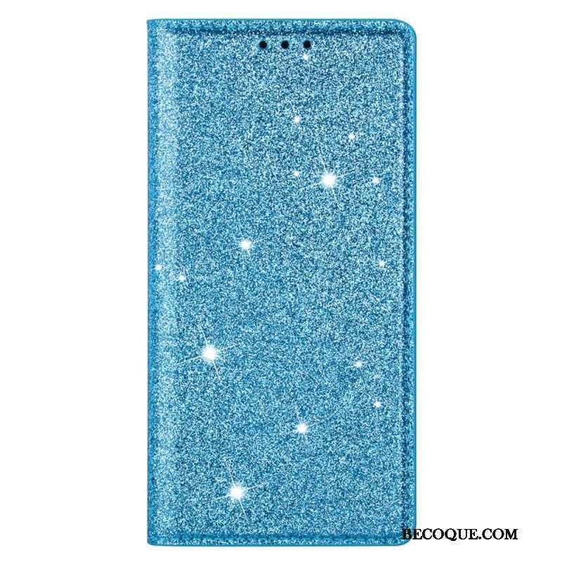 Etui Na Telefon do Samsung Galaxy S22 Ultra 5G Etui Folio Cekinowy Styl